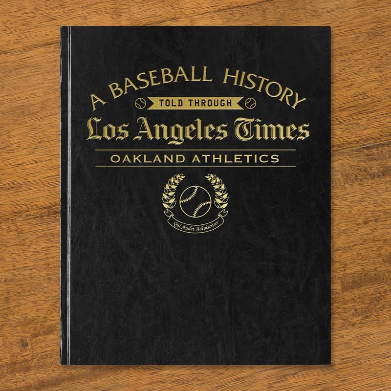 Personalized Baseball History Book for Sports Fans
