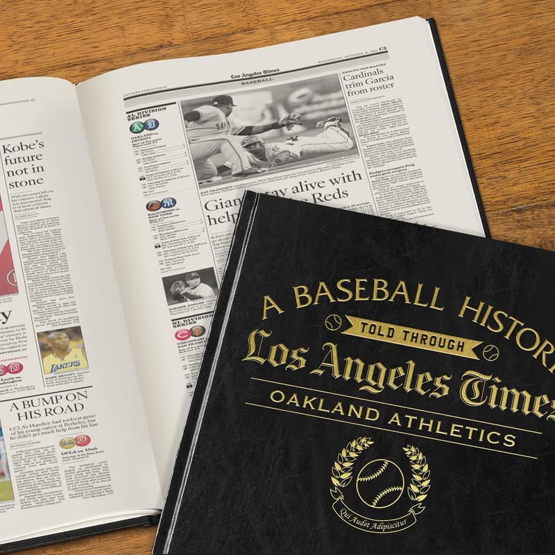Personalized Baseball History Book for Sports Fans