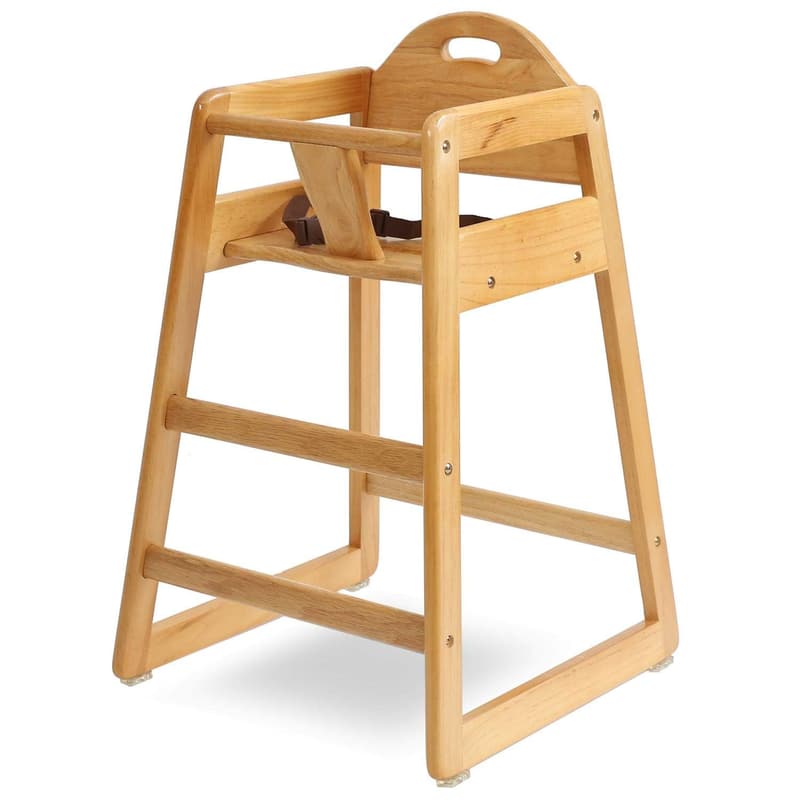 Wooden Stackable High Chair for Babies & Toddlers – Compact Design