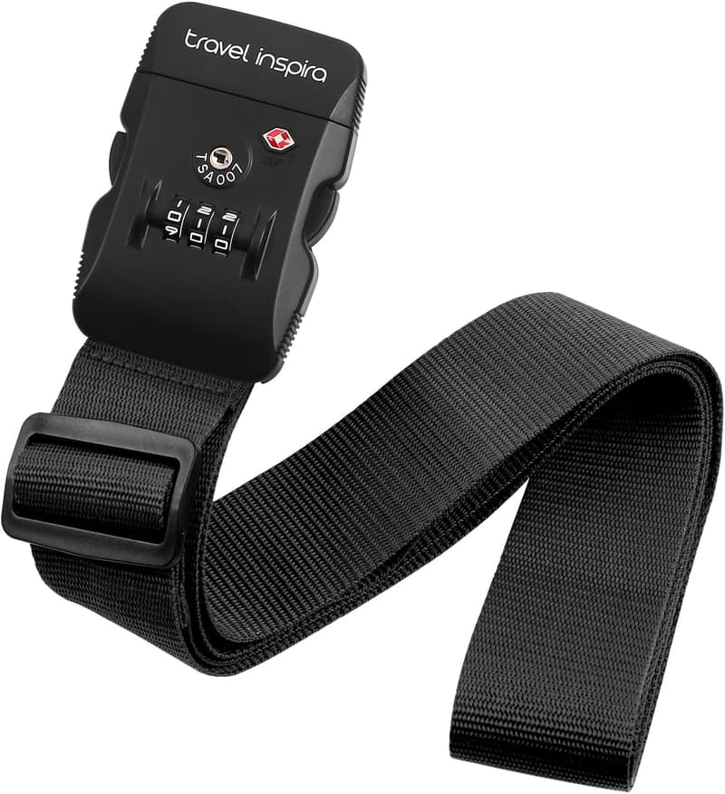 Adjustable TSA-Approved Luggage Straps for Easy Identification
