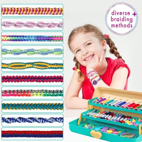 DIY Friendship Bracelet Kit for Girls Ages 8-12 - Easter Gift
