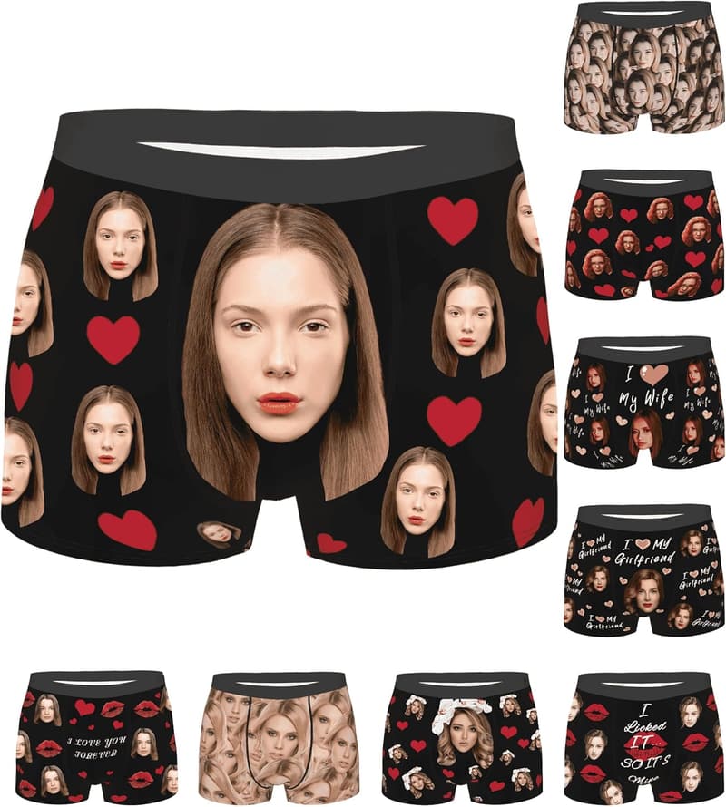 Custom Personalized Boxers for Men's Birthday Gifts