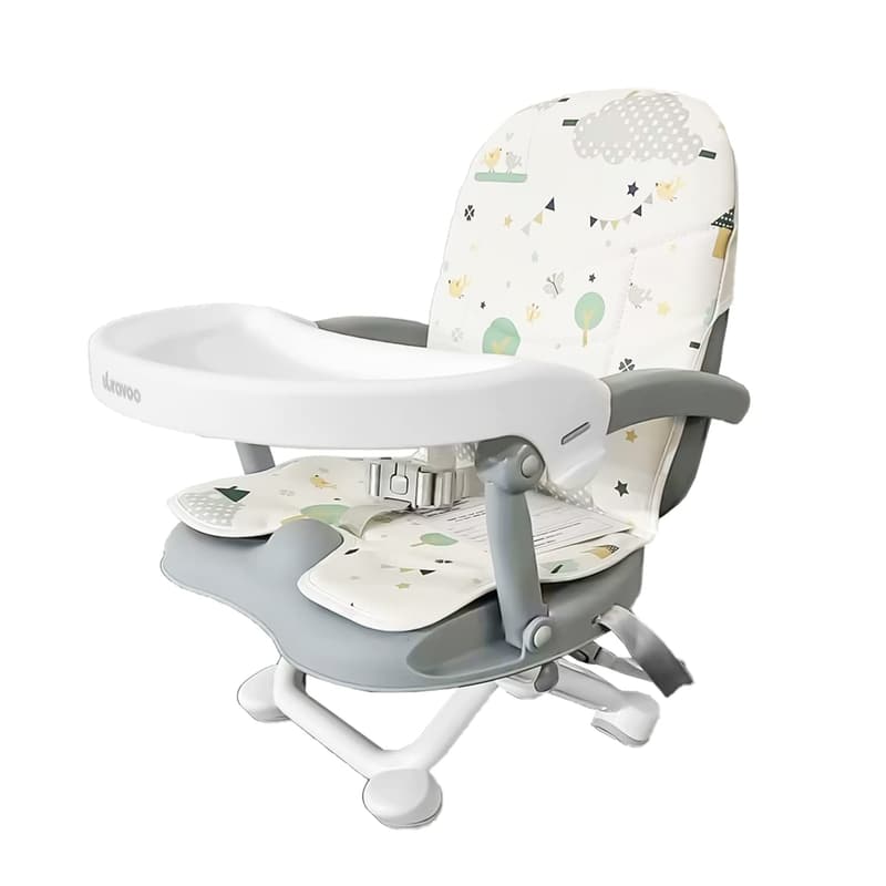 Portable Toddler Booster Seat with Removable Tray & Cushion
