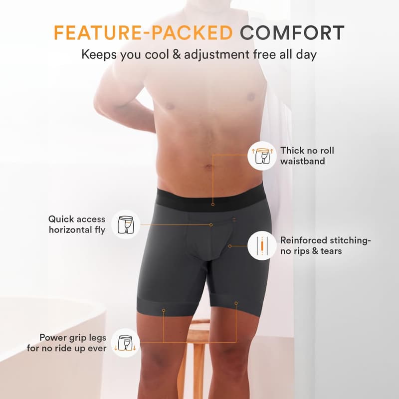 Men's Performance Underwear with Patented Ball Pouch Design