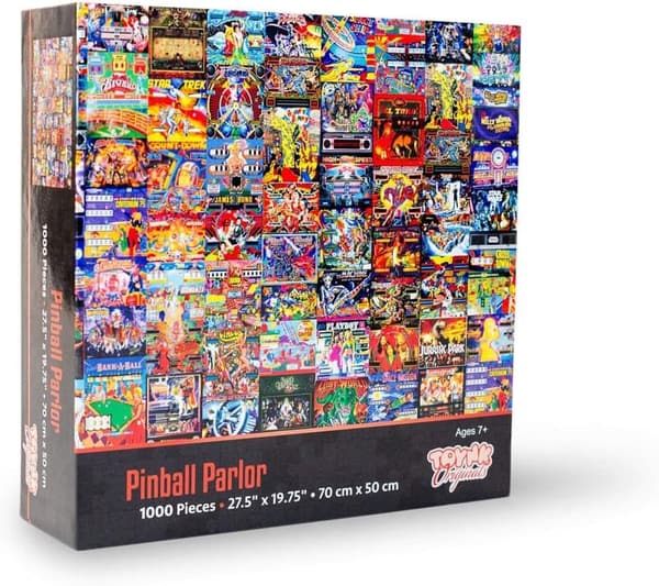 Pinball Parlor 1000-Piece Jigsaw Puzzle for Family Game Night