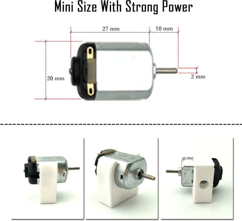 DIY Electric Motor Kit with Gears & Accessories for Science Projects