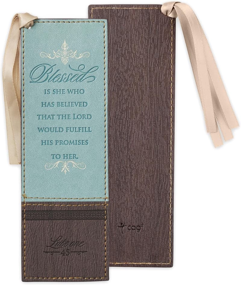 Blessed is She Vegan Faux Leather Bookmark for Women