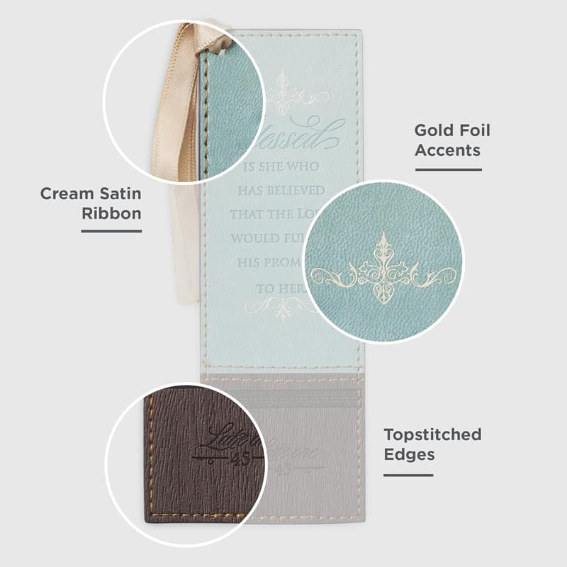 Blessed is She Vegan Faux Leather Bookmark for Women