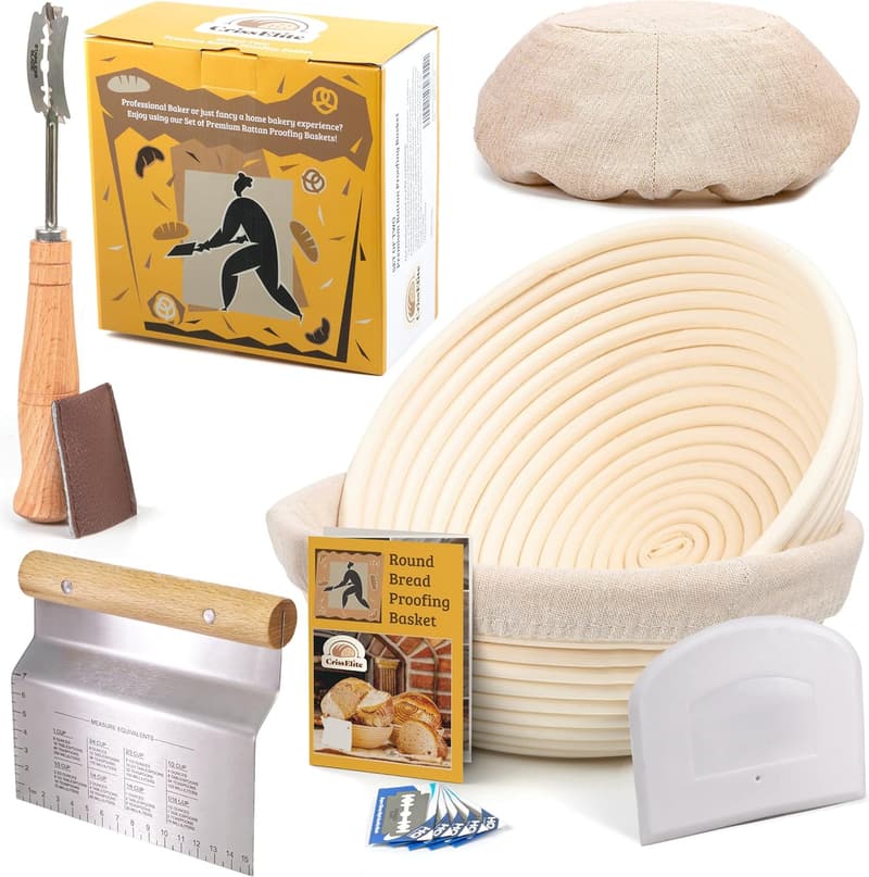 Sourdough Bread Baking Starter Kit with Two 9