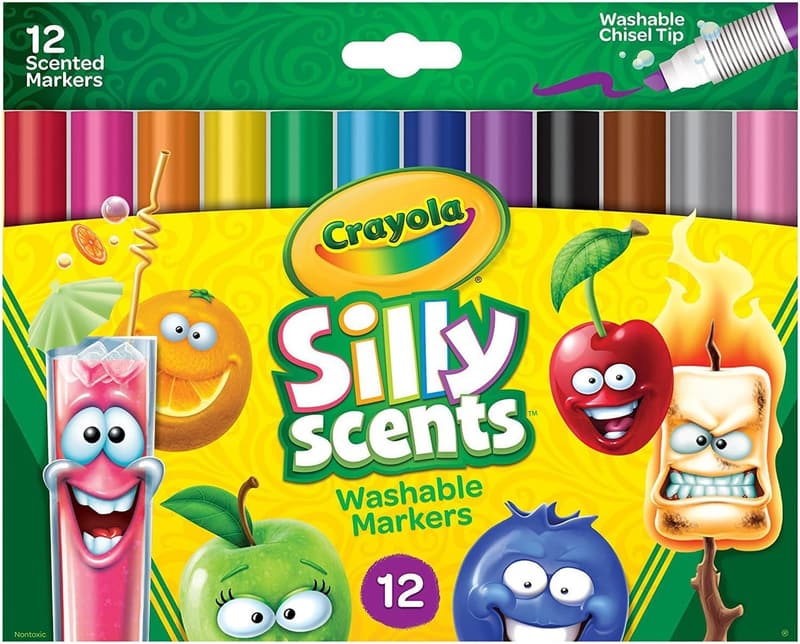 Scented Washable Markers Set for Kids - 12 Count