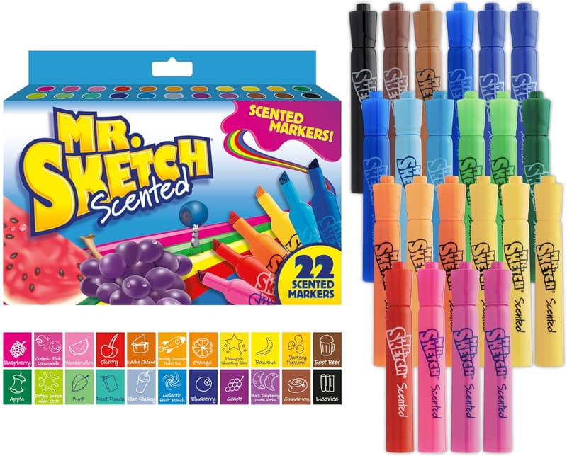 Mr. Sketch Scented Markers, Assorted Colors, 22 Count