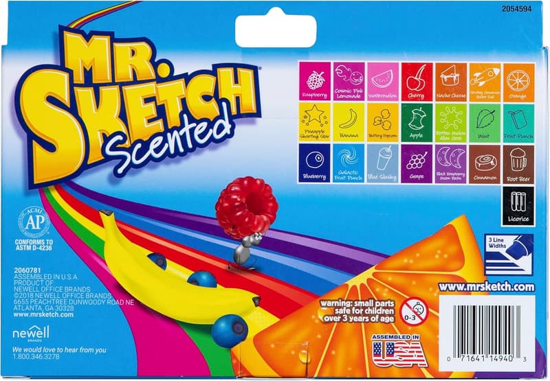 Mr. Sketch Scented Markers, Assorted Colors, 22 Count