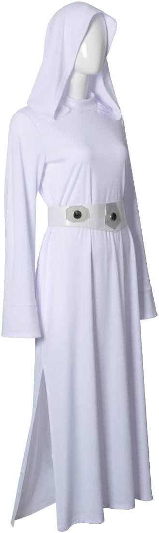 Halloween Women's Star Hooded Princess Costume Dress with Belt