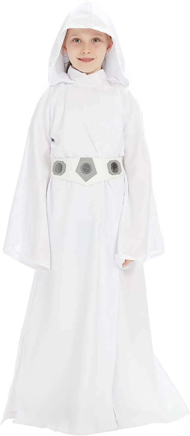Girls' Princess Hooded Costume for Halloween