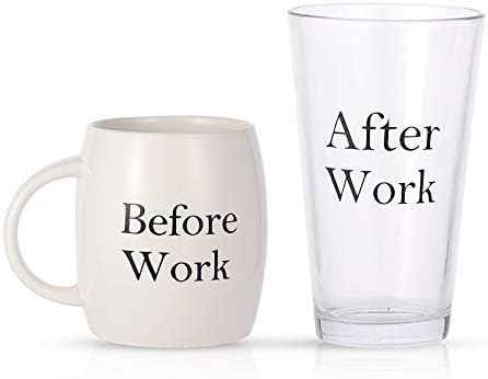 Graduation Coffee Mug & Beer Gift Set for Coworkers