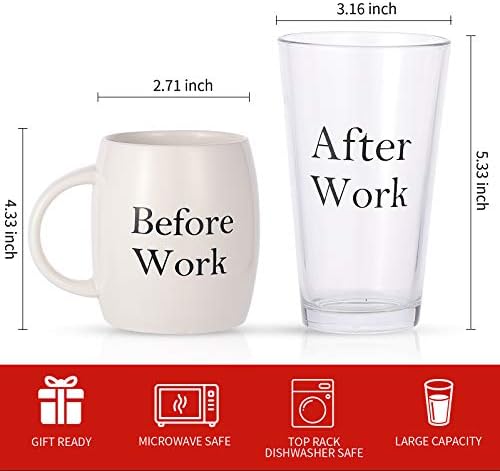 Graduation Coffee Mug & Beer Gift Set for Coworkers