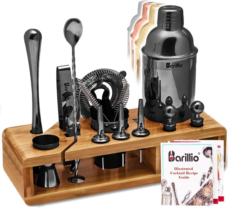 Cocktail Shaker Set - 23-Pc Stainless Steel Mixology Kit