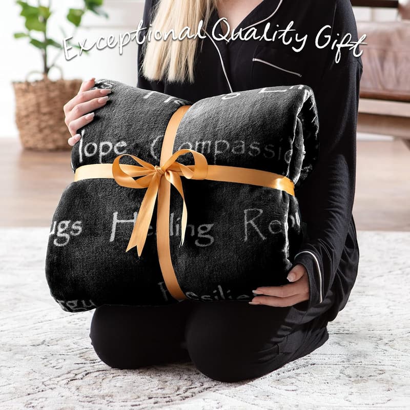 Sympathy Gift Throw Blanket - Premium Comfort for Cancer Survivors