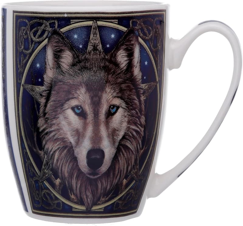 Wolf Head Porcelain Mug - Funny Gift for Him or Her