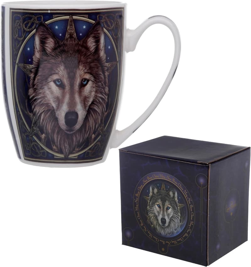 Wolf Head Porcelain Mug - Funny Gift for Him or Her