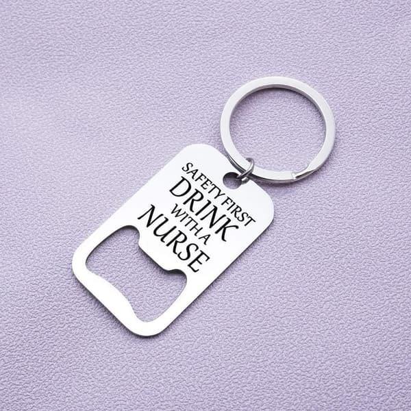 Thank You Nurse Keychain Bottle Opener for Men
