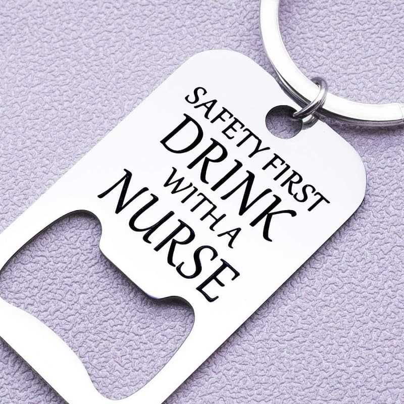 Thank You Nurse Keychain Bottle Opener for Men