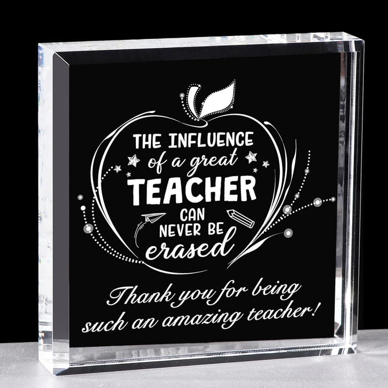 Teacher Appreciation Gifts - Thank You Keepsake Paperweight