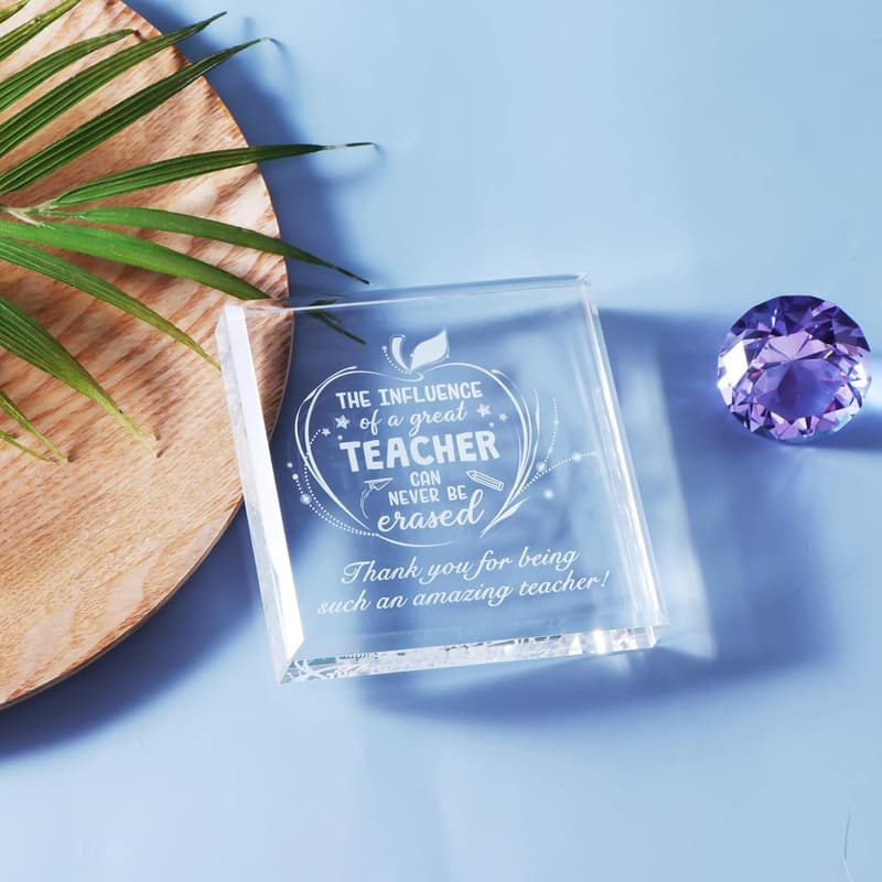 Teacher Appreciation Gifts - Thank You Keepsake Paperweight