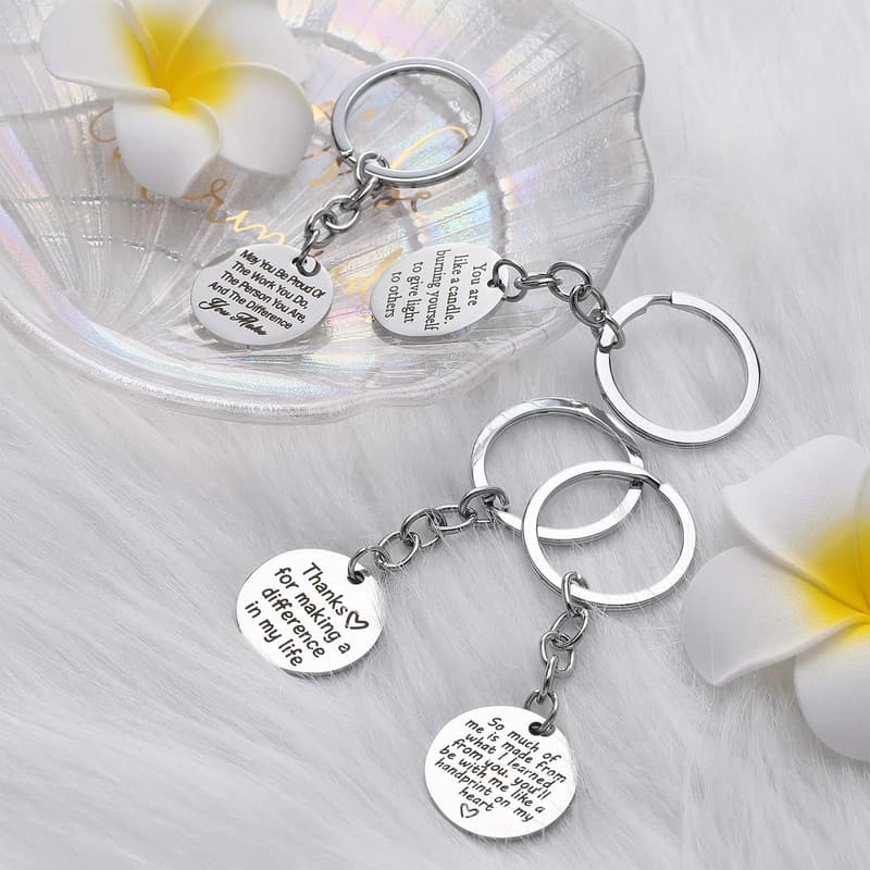Teacher Appreciation Keychain Gift Set - 9 Pieces