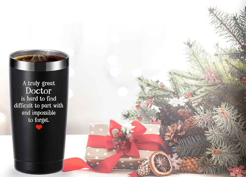 Doctor Appreciation Tumbler - 20 oz Black Mug Gift