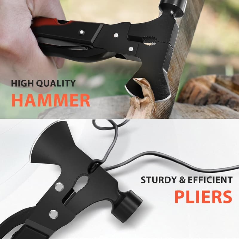 15-in-1 Multitool Axe for Camping & Survival Gifts for Dad