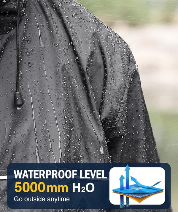 Men's Lightweight Waterproof Rain Jacket