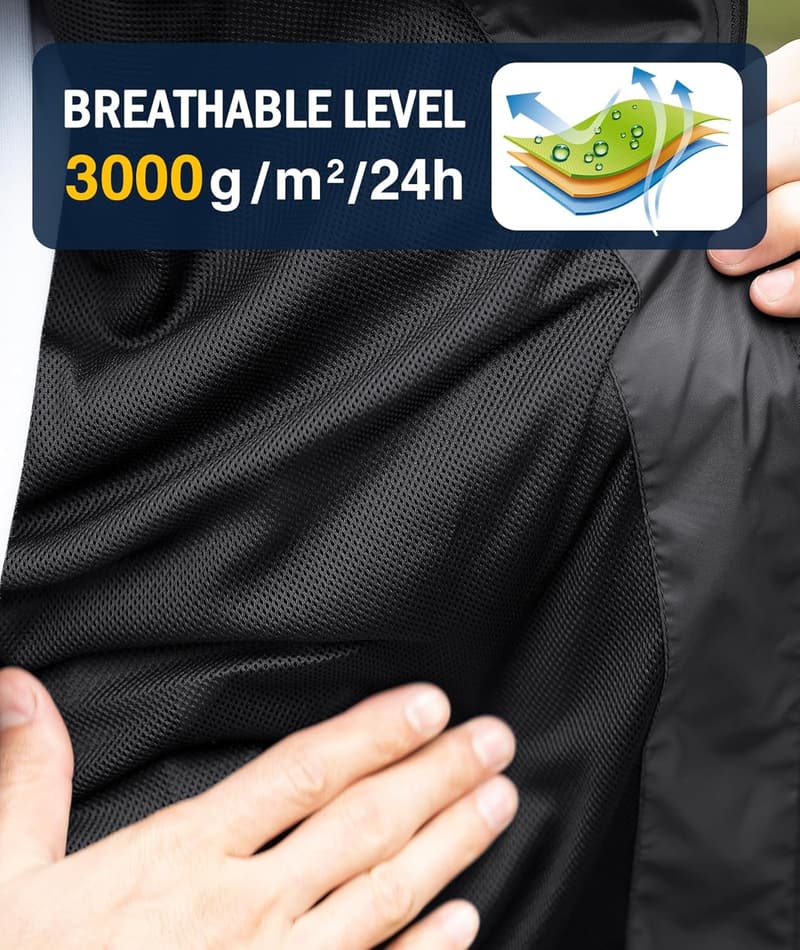 Men's Lightweight Waterproof Rain Jacket