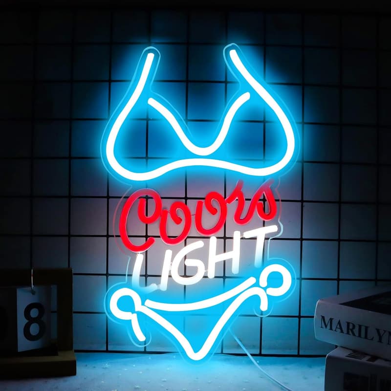 Neon Signs Wall Decor for Man Cave or Bar - 16.1