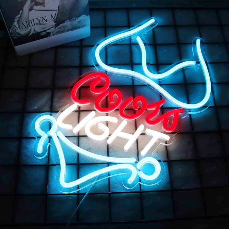 Neon Signs Wall Decor for Man Cave or Bar - 16.1