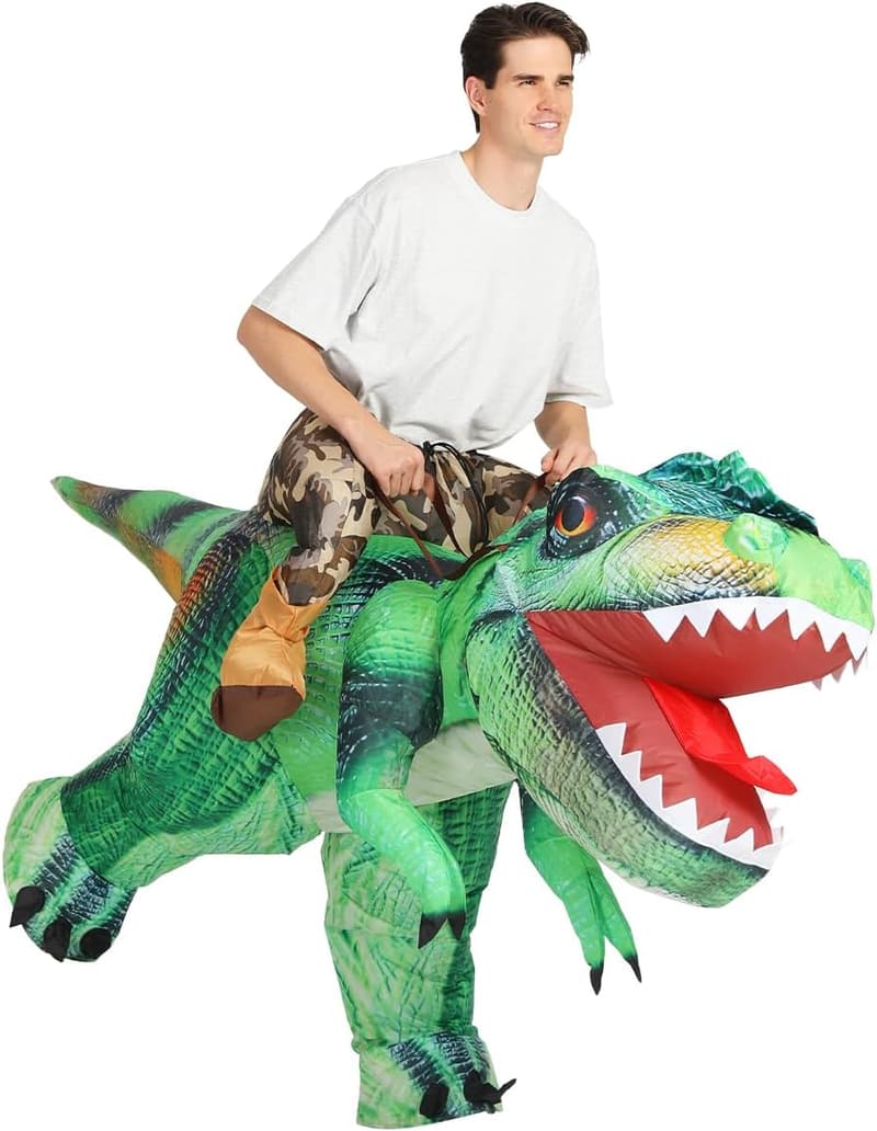 Inflatable T-Rex Dinosaur Costume for Halloween Party