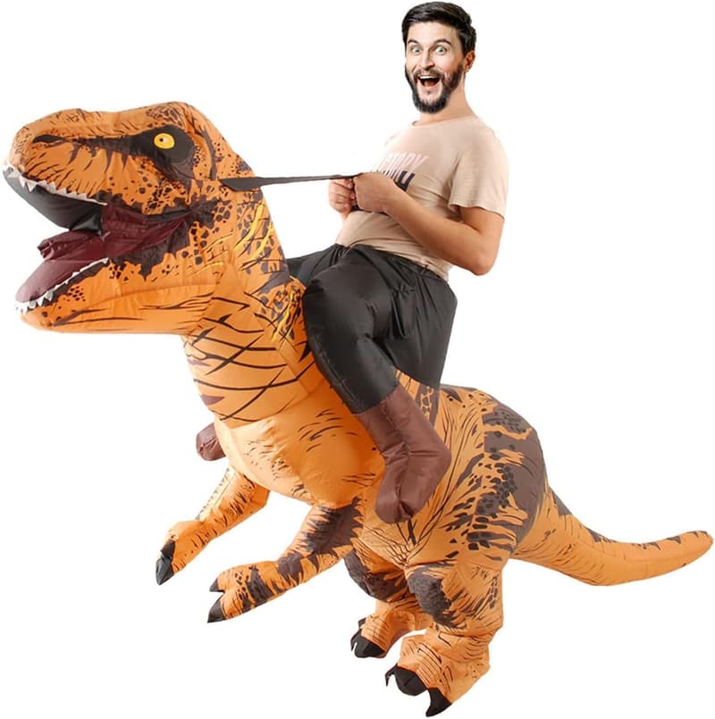 Adult Inflatable T-Rex Dinosaur Costume for Christmas