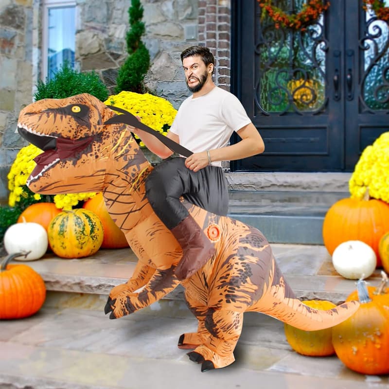 Adult Inflatable T-Rex Dinosaur Costume for Christmas