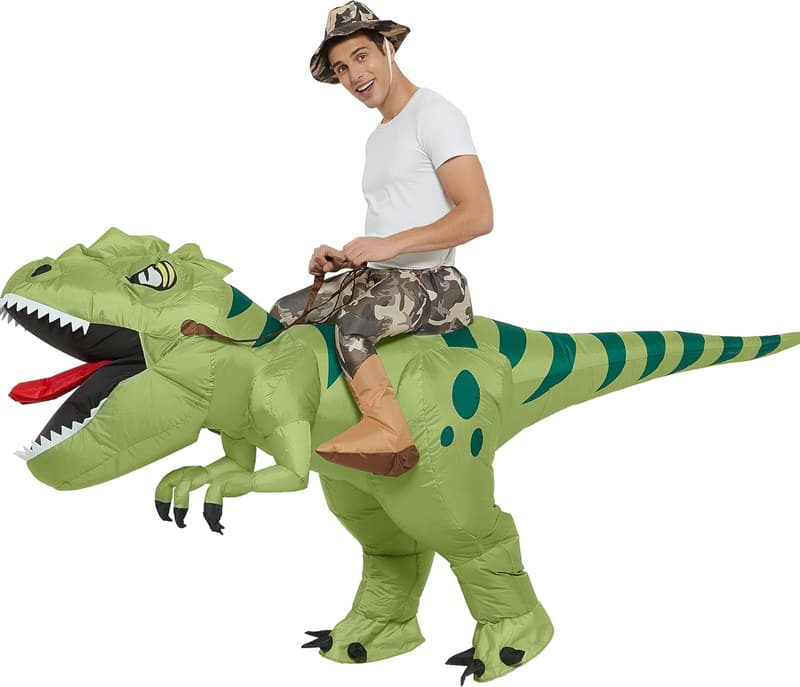 Inflatable T-Rex Dinosaur Costume for Adult Halloween Party