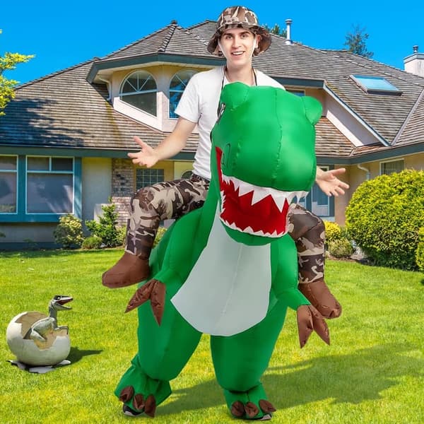 Inflatable Dinosaur Costume for Halloween Party – Adult Unisex