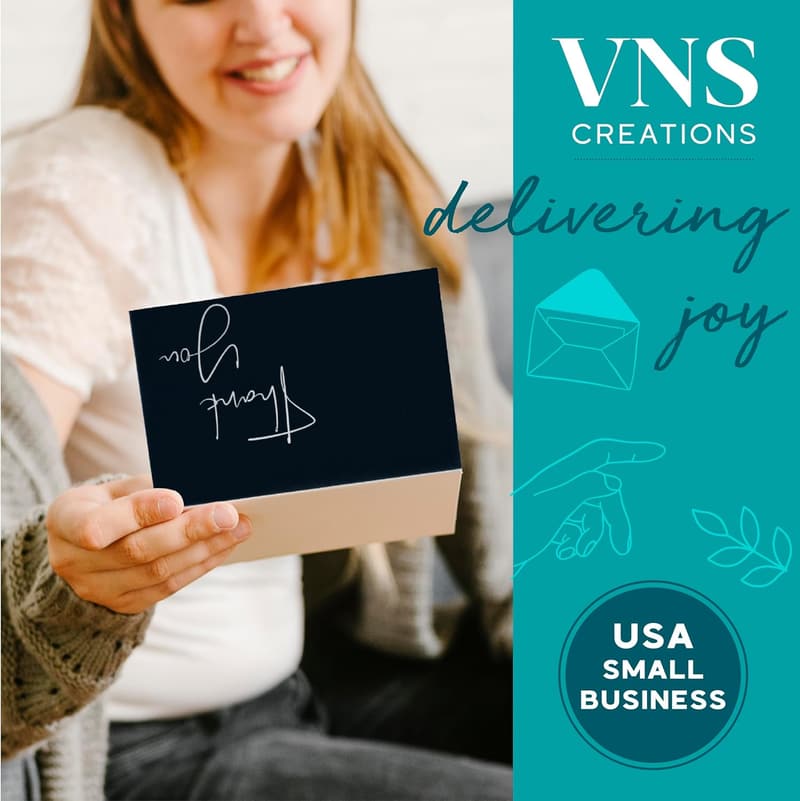 Thank You Cards Bulk Set - 100 Pack Blank Notes for Business & Events