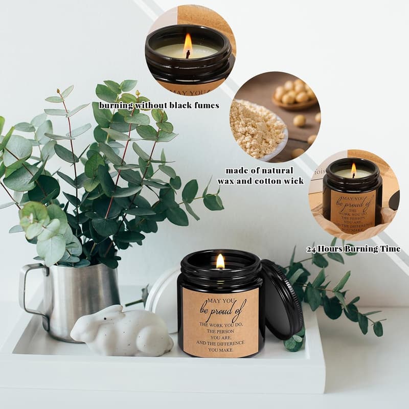 Employee Appreciation Scented Soy Candles - 10 Pack (3.5 oz)