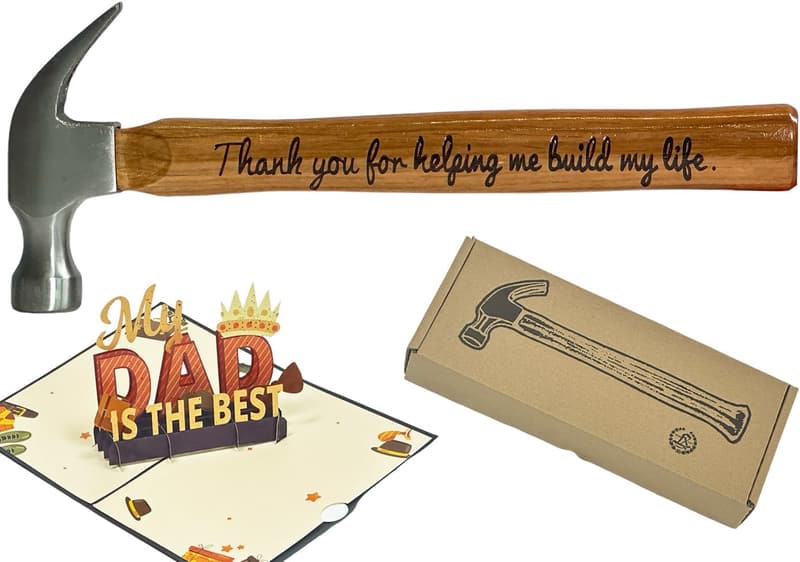 Personalized Engraved Steel Hammer for Father's Day
