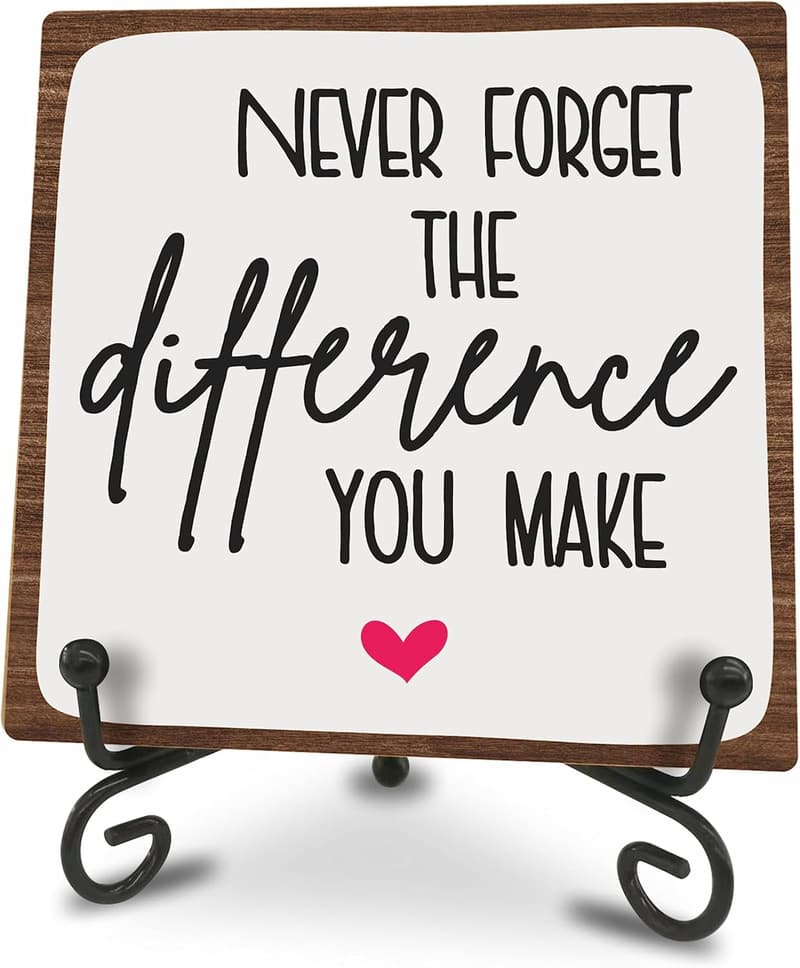Motivational Wooden Sign - Positive Reminder for Home & Office