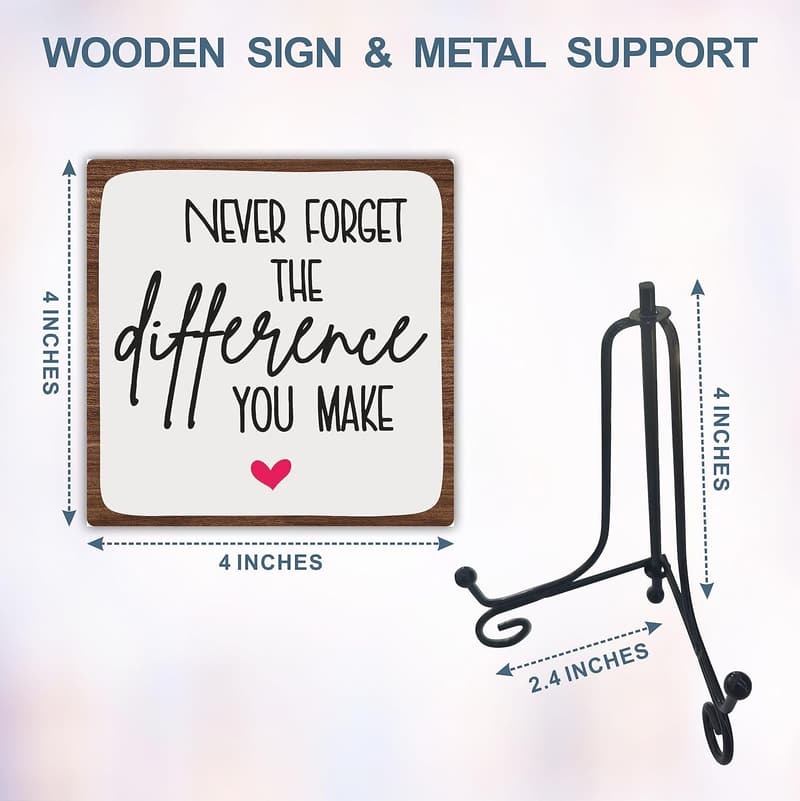 Motivational Wooden Sign - Positive Reminder for Home & Office