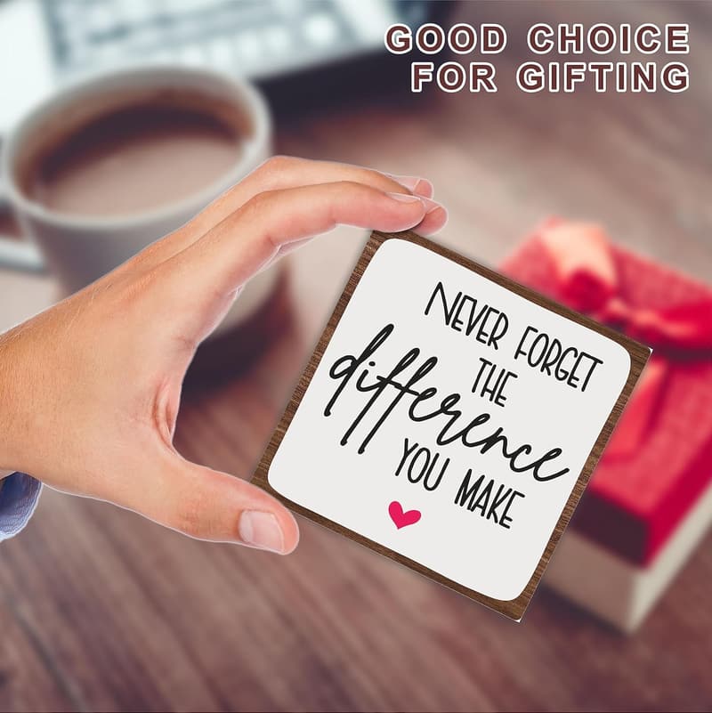 Motivational Wooden Sign - Positive Reminder for Home & Office