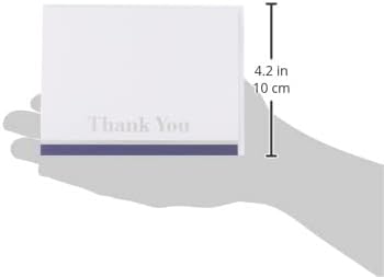 Thank You Cards with Envelopes - Blue & White (50-Count)