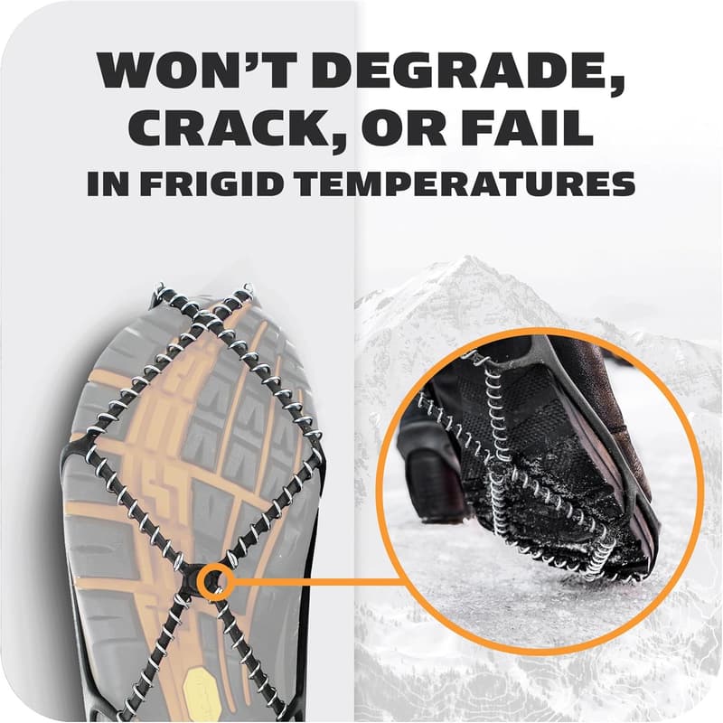 Yaktrax Walk Traction Cleats - 360-Degree Grip for Snow & Ice