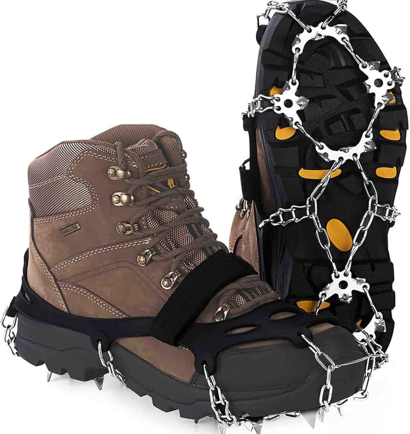 Ice Cleat Spikes Crampons for Hiking on Ice & Snow