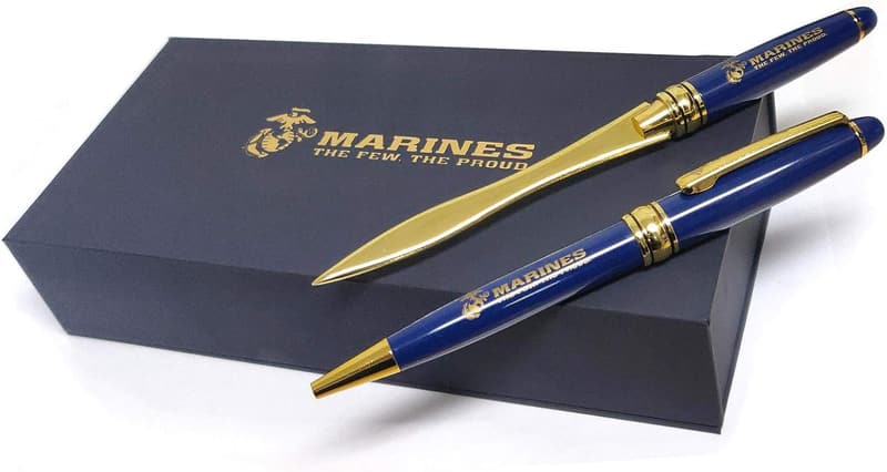 US Marine Corps Ballpoint Pen & Letter Opener Gift Set